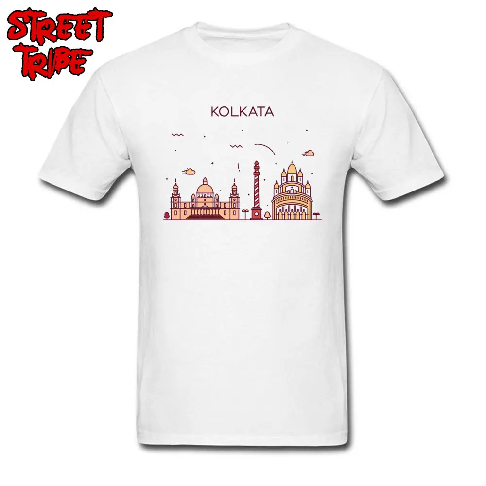 calcutta vector 24867 T-shirts for Men Geek Summer/Fall Tops & Tees Short Sleeve Latest Casual Tee Shirts Crew Neck All Cotton calcutta vector 24867 white