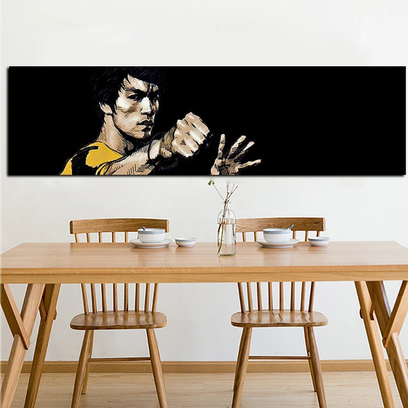 Hot sale Digital Print Famous Bruce Lee Oil Painting HD Print on Canvas Wall Pop Art for Living Room Sofa Cuadros Decor Unframed (2)