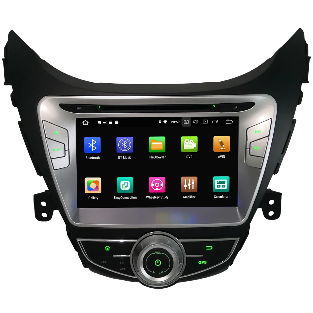 Clearance 8" Octa Core 4G Android 9.0 4GB RAM 64GB ROM RDS Car DVD Multimedia Player Radio Stereo For Hyundai Elantra Avante I35 2010-2013 1