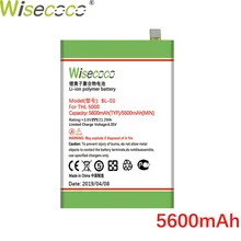 WISECOCO 5600 мАч BL-03 батарея для THL 5000 мобильного телефона новейшее производство высокое качество батареи+ номер отслеживания