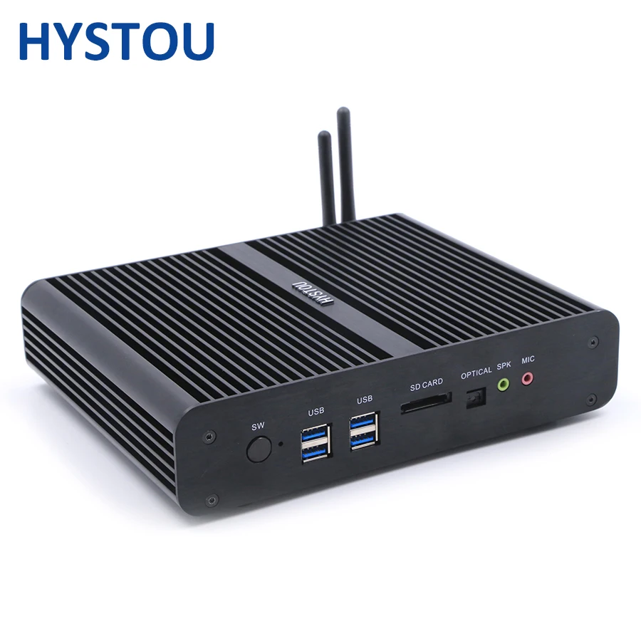 Мини ПК оконные рамы 10 Core i7 5500u Dual Lan 2 HDMI компьютер без вентилятора 8 порты usb ГБ
