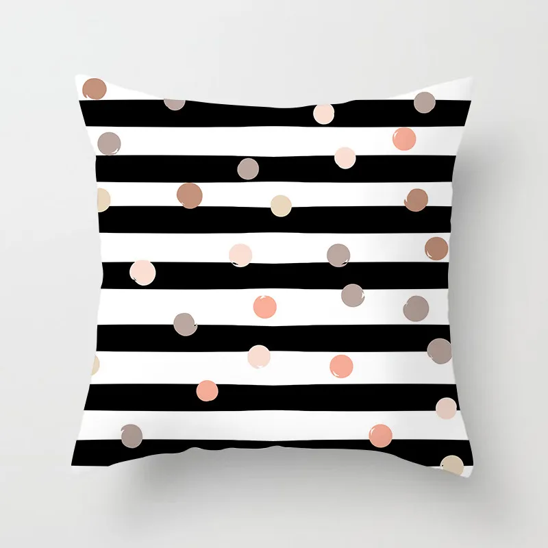 

Fuwatacchi Home Decoration Accessories Cushion Cover Geometric Endless Dot Stripe Print Pillow Cover Sofa Home Decor Pillow Case