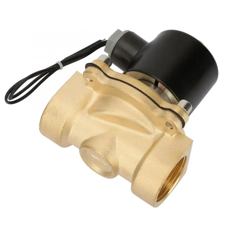 Трубчатый клапан электрический клапан жидкости контроллер DC 24V NC Электрический электромагнитный клапан DN25 IP65 2-way Латунь Электромагнитный клапан