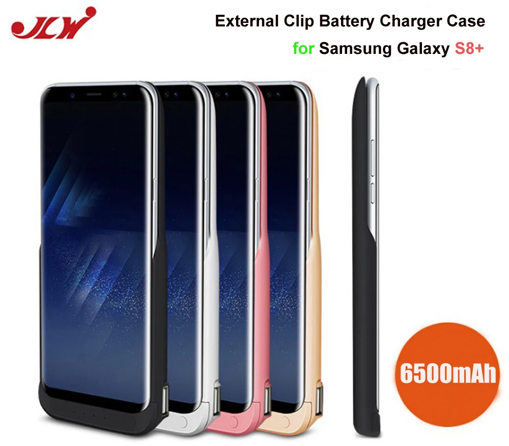 

JLW 6500mAh Battery Charger Case for Samsung Galaxy S8 Plus Rechargeable External Backup Battery Clip Portable Power Bank fr S8+