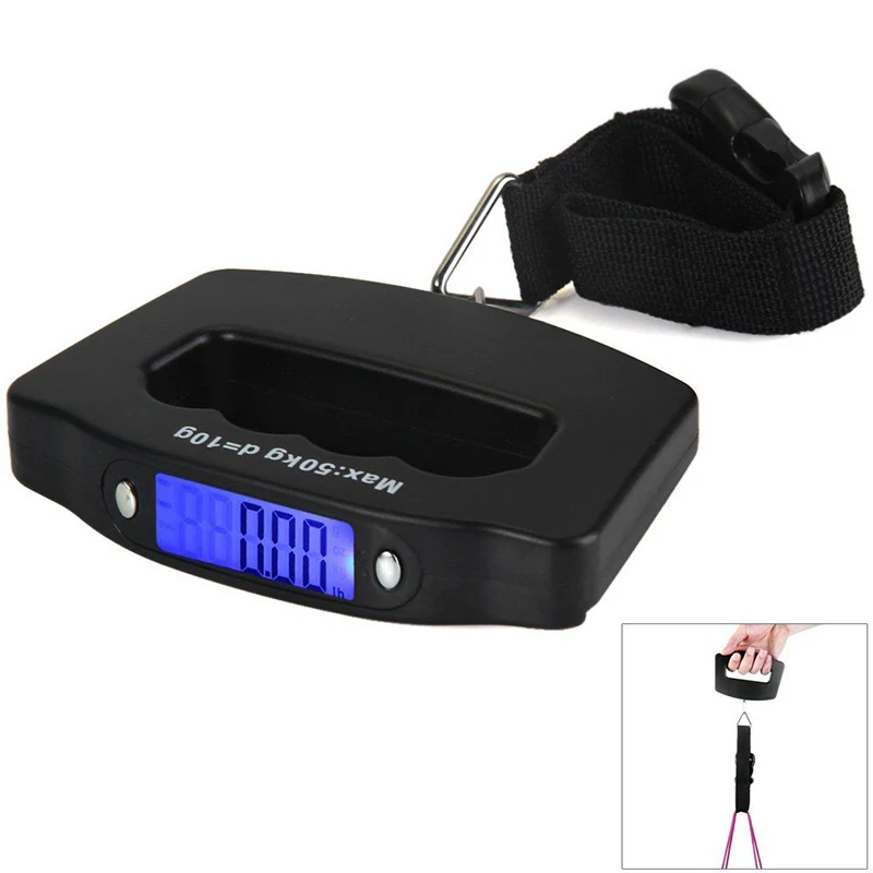 LCD Electronic Scale 50kg Capacity Hand Carry Luggage Digital Weighing Device1