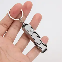 2 в 1 EDC Многофункциональный карманный инструмент ручка открывалка для бутылок ножницы для ногтей Резак Брелок пилка для ногтей брелок