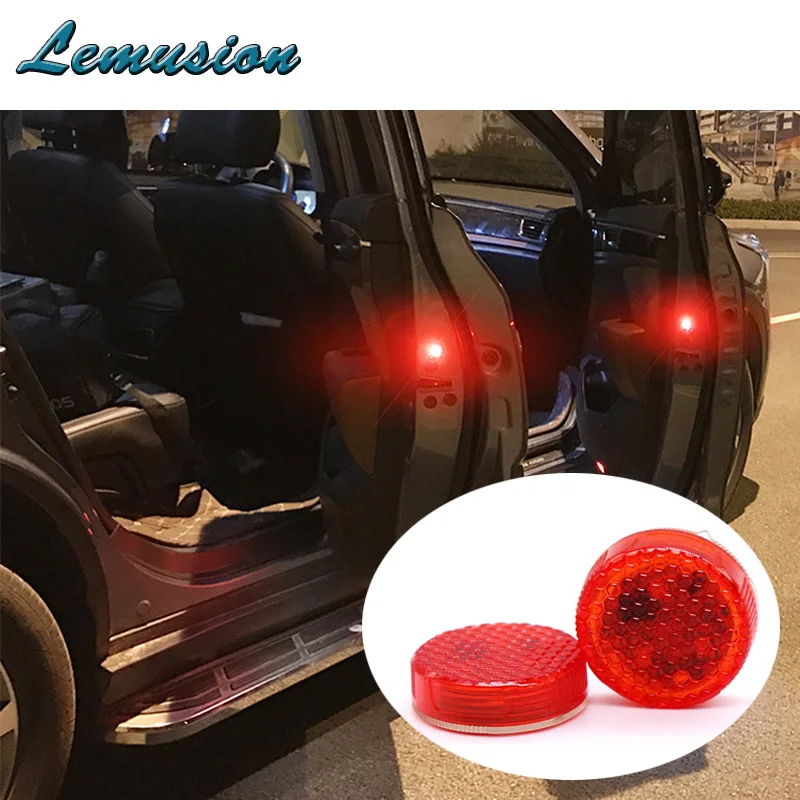 

Car-styling 2X Car LED door lights Strobe Light Warning Security For Nissan qashqai Renault duster Peugeot 206 307 accessories