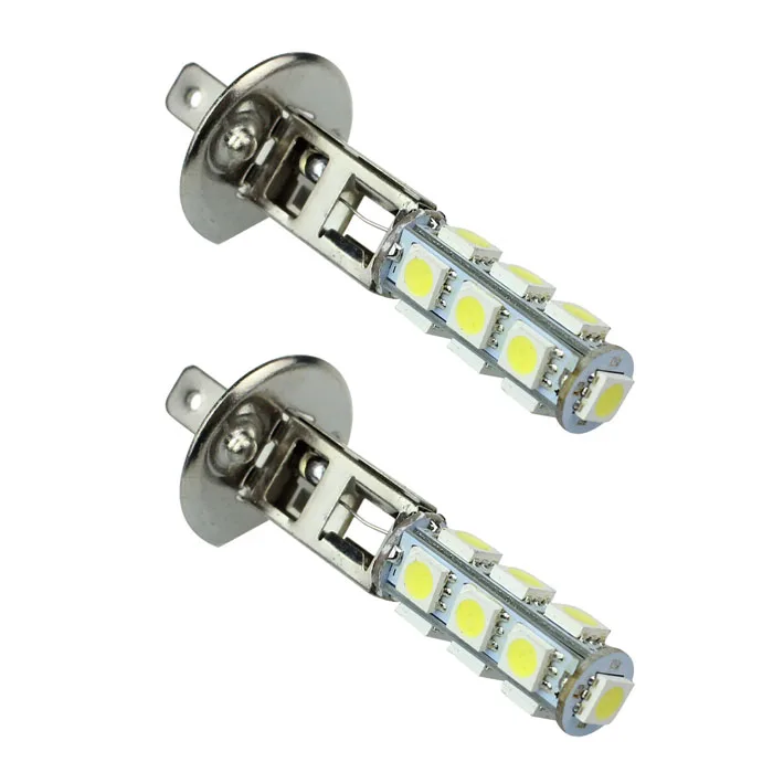 2 шт. H1 Автомобильный светодиодный противотуманная лампа фонарь лампы 12 V 13 SMD 5050 светодиодный Белый