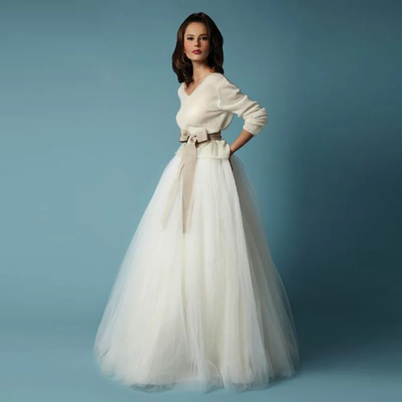 

Ice Cream Ivory Puffy Tulle Long Skirts Women Floor Length Ball Gown Elegant Adult Maxi Skirt 5 Layers Tulle Formal Faldas Mujer