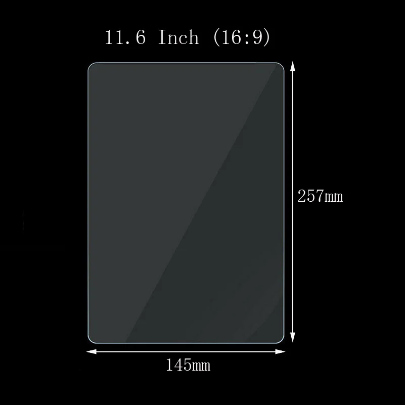 Универсальная защитная пленка для экрана планшета " 8" 10," 11,6" 13," 14,6" 15," " дюймовый экран для планшета из закаленного стекла, 2 шт./лот