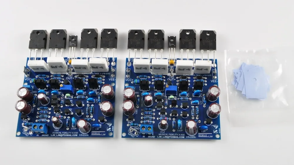 

2pcs NEW HIFI MX50X2 X-A50 Power amplifier Dual 2.0 channel 100W+100W Audio Power amp