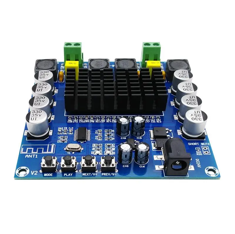 

TDA7498 100W+100W Bluetooth Receiver Audio digital amplifier board audio Bluetooth amplifiers board