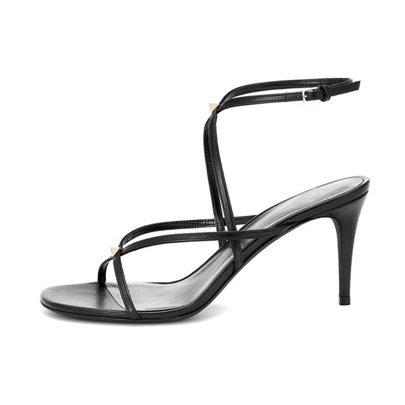 Womens-Latest-Strappy-Mid-High-Heel-Sandals