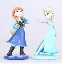Frozen accessories 2 models elsa Anna Princess cake shape doll to do micro landscape 2 sets of ornaments toys hobbies