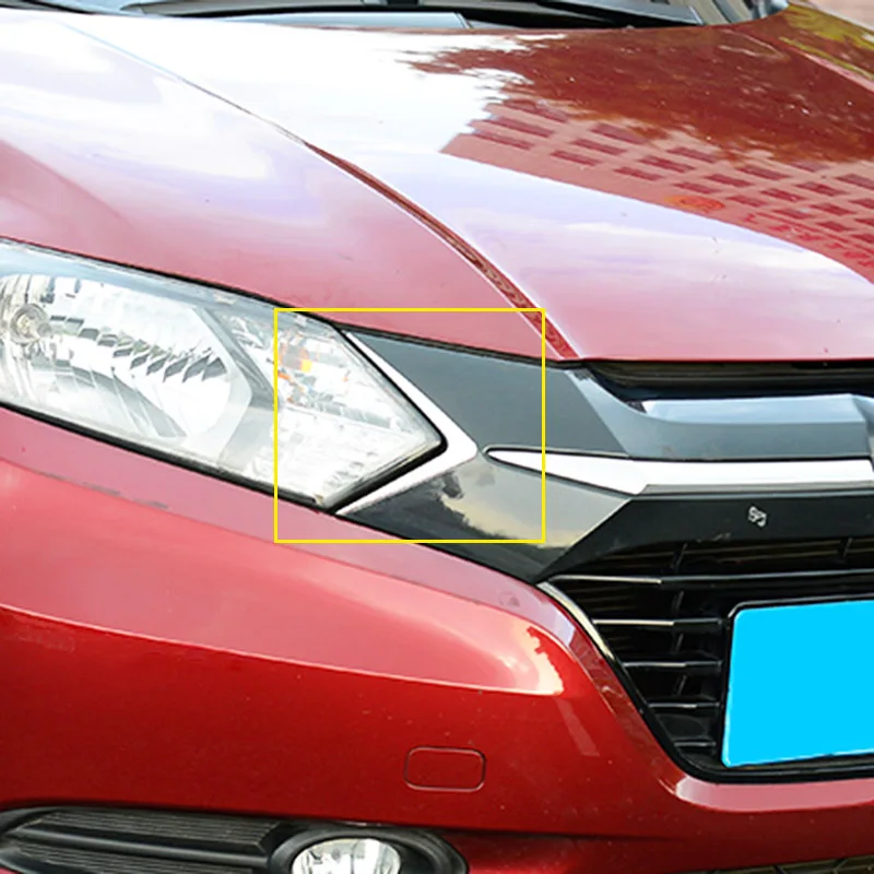 Для Honda HR V HRV Vezel 2016 2017 2018 хромированная головная фара с треугольной крышкой