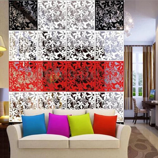 Подвесной экран перегородка комнаты полый цветок 3 цвета занавес для дома& Amp; гостиная перегородка для наклейки Мода бабочка