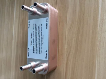 

20 Plates brewing Wort Chiller,Plate heat exchanger,Stainless Steel 304, Brewing Chiller, 1/2" hose barb