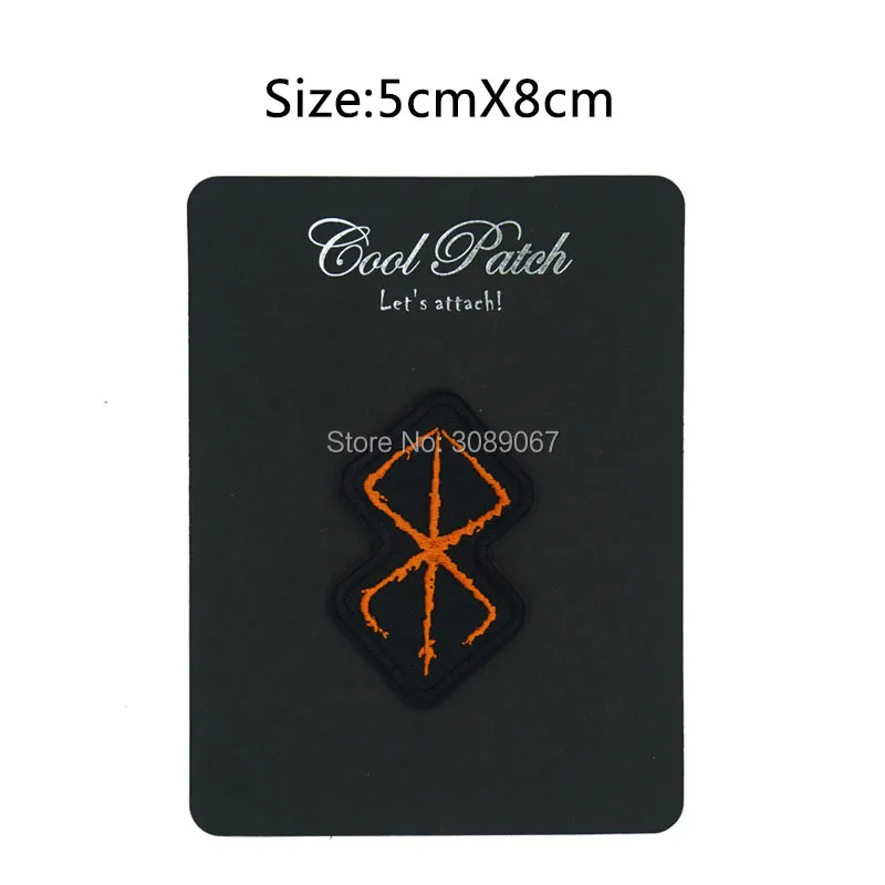 3&quot Black Orange Logo TV Movies Video Games Embroidered iron on patches badge hook loop | Дом и сад