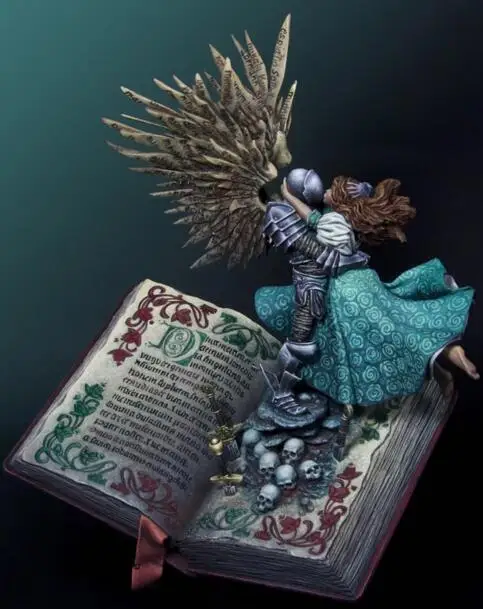 Skup 1 24 żywica zestawy Fantasy sceny 1 zestaw nie zmontowane bezbarwne