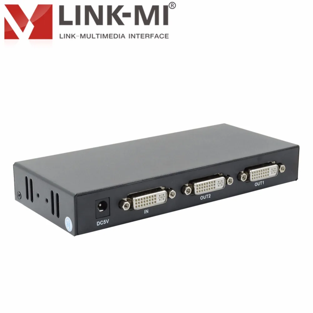 Фото LINK-MI DVI 1x2 разветвитель несколько видео-дисплей Поддержка 4K2K 3D до 4096x2160 @ 30 Гц 1 в 2 выход DVI разветвитель сигнала №4