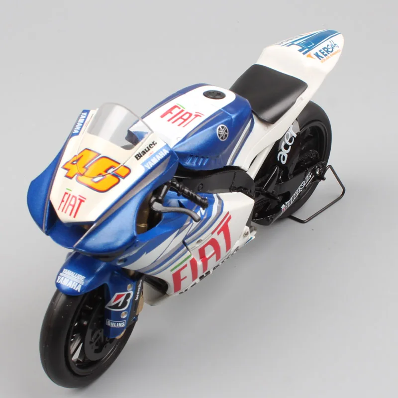 Детские 1/12 Newray Racer ROSSI Yamaha YZR-M1 YZR M1 gp Fiat team 2008 масштаб moto rcycle спортивный мото велосипед литье под давлением Миниатюрная модель игрушки