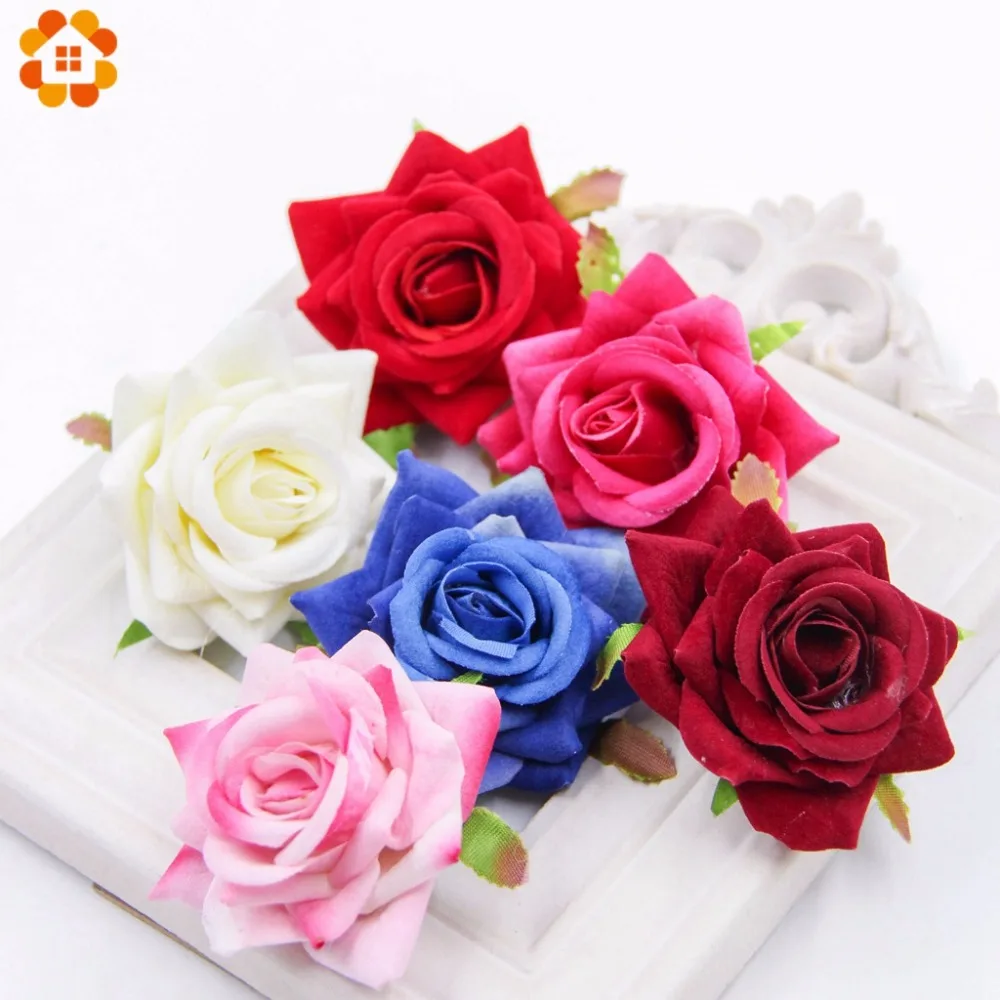 

5/10Pcs Artificial Silk Roses Heads DIY Wreath Flowers For Wedding Party Decoration DIY Wreath Gift Scrapbooking Craft Flowers