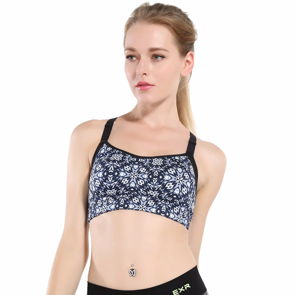 B.BANG Women Sports Bra for Running Gym Fitness Workout Yoga Adjustable Sport Tops Stretch Push Up Woman Bras