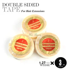 12 шт. Supertape двусторонняя клейкая лента, лента для волос, 3 ярдов, медицинская лента десенситизации синей кожи, лента для наращивания волос