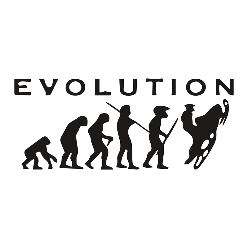 6,4*15,5 см забавные наклейки для автомобиля Стайлинг Evolution снегоходы на заказ виниловые наклейки кузова двери автомобильные наклейки на бампер и наклейки - Название цвета: black