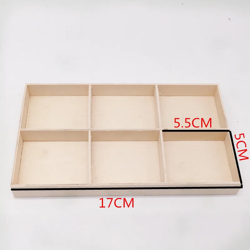 Настольный органайзер разделенная коробка для хранения дисплей лоток для мелких предметов миниатюрный завод ювелирных изделий ремесло стационарный деревянный ящик Органайзер - Цвет: B