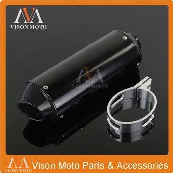 CNC 38MM Alloy Exhaust Muffler With Clamp For XR50 CRF50 KLX TTR SSR Koyo bosuer 50 110 125 140 150 160 cc Chinese Dirt Pit Bike