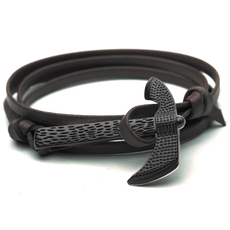 NIUYITID Handmade Bracelet For Women Men New Personalized Ax Hatchet Bracelet Accessories Male Jewelry Homme drop shipping (7)
