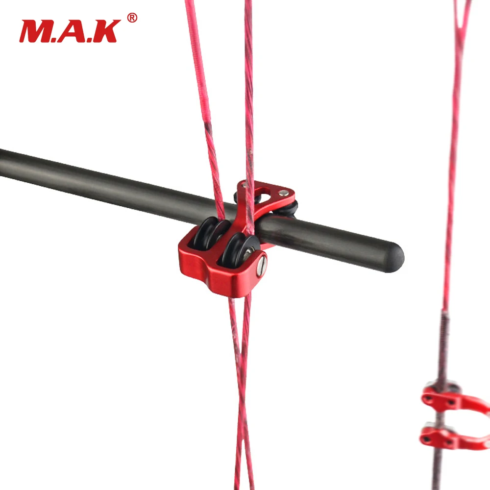New Aluminum Archery Cable Slide Compound Bow String Splitter Roller