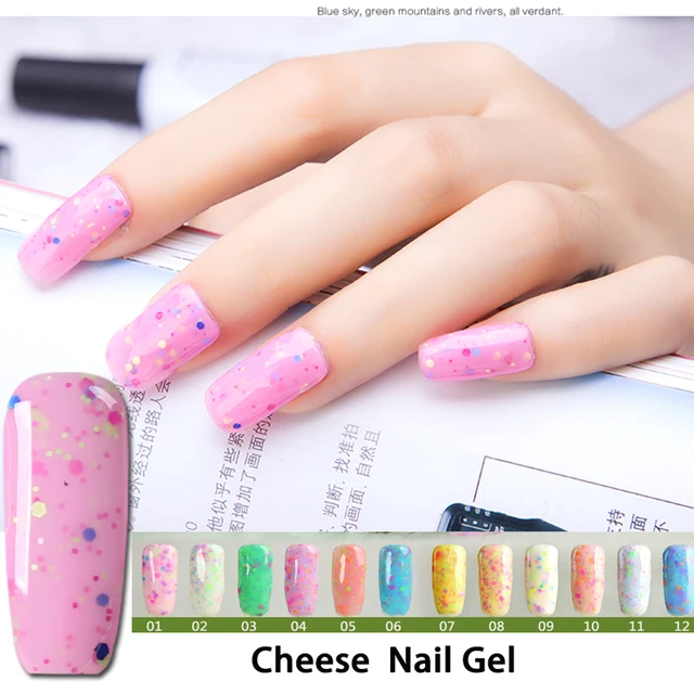 New 24 Color Cheese Ice Cream Gel Nail Polish Manicure Removable New 24 Color Cheese Ice Cream Gel Nail Polish Manicure Removable Phototherapy Glue Oil