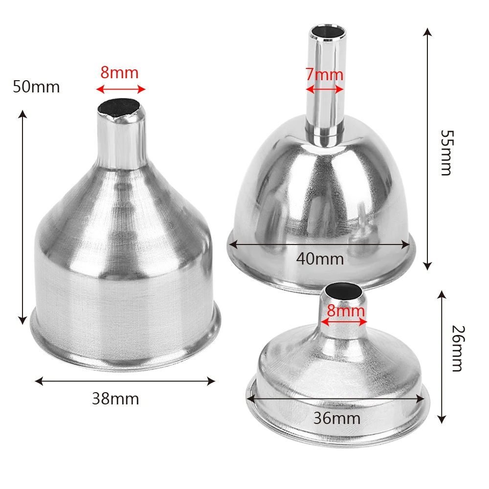 Воронки с маленьким горлышком, фляга для вина, воронка для наполнения бедра, бутылки с узким горлышком, мини, нержавеющая сталь, аксессуары для бара