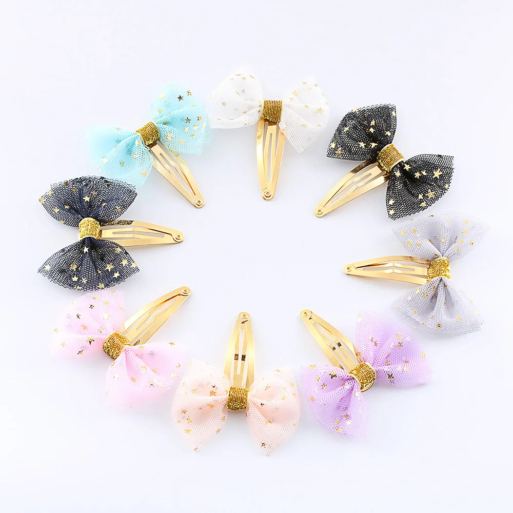 

Children Girls Cute Heart BB Hairpins Baby Tie Bow Mickey butterfly Princess Star Cute Barrette Hair Clip Hair Accessories