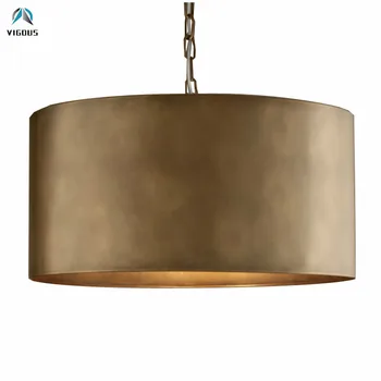 

American RH E14 Led Pendant Light Gentle Suspend Lamp Antique Silver/Gold Metal Led Pendant Lamp Hanging Lamp LED Suspend Light