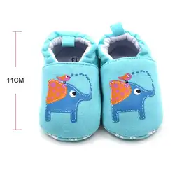 Осенняя хлопковая ткань мультфильм обувь для новорожденных Для маленьких мальчиков и девочек обувь Bebe Мокасины Нескользящая мягкая