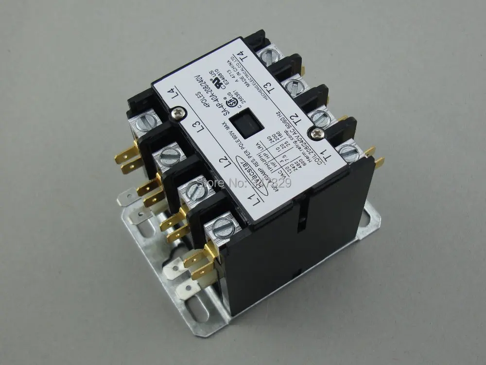 Hvacstar SA-4P-40A-208/240 V Контактор определенного назначения 4 полюса 40FLA 208/240V AC катушка, контактор dp, контактор кондиционера