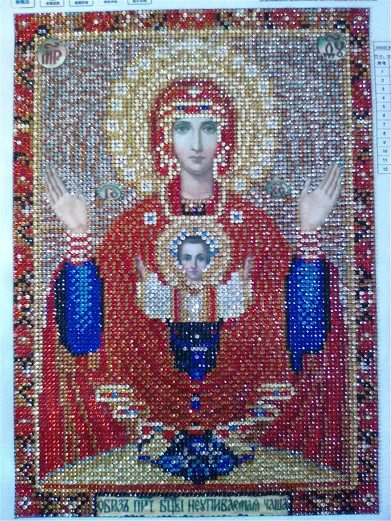 Новое поступление Религиозные иконы DIY 5D алмазная вышивка Алмазная мозаика картина узор Стразы подарок