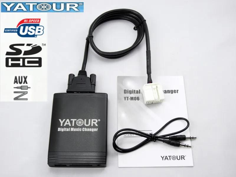 Yatour YTM06 автомобильный радиоприемник USB SD AUX цифровой интерфейс для Acura Honda Accord Civic CRV адаптер