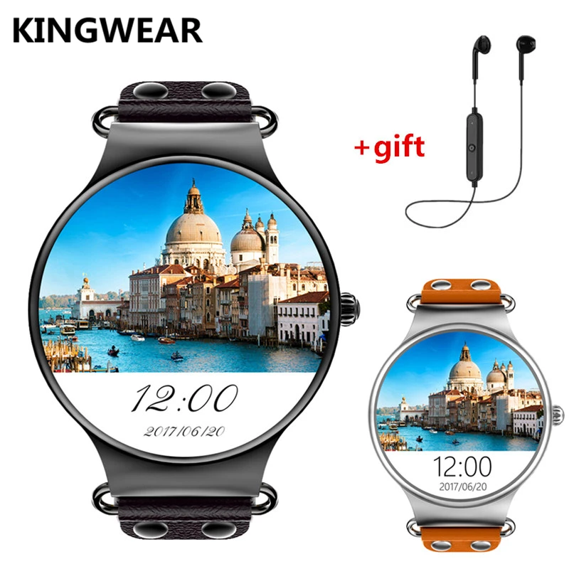 

Smart Watch Android Phone 1.39" AMOLED with GPS 3G WIFI Bluetooth Heart Rate Monitor Smart Wirstwatch For Android ios kw88 LEF1