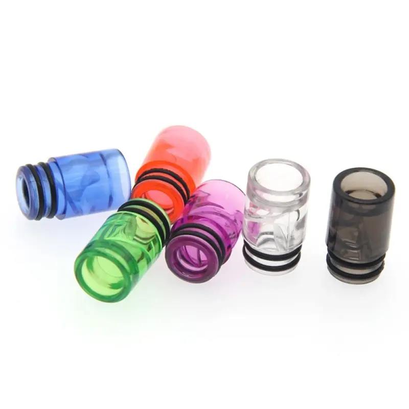 

5pcs/lot Spiral Unique Design 510 Plastic Drip Tip For Ego Aio To Prevent Eliquid From Slopping Black Clear E Cig Drip Tip