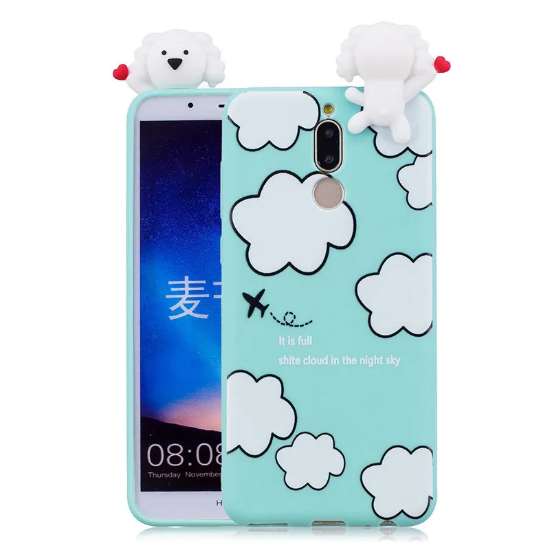 Funda Mate 10 Lite para Huawei Mate 10 Lite funda para Huawei Mate 10 Pro 3D silicona muñecas juguetes dibujos animados suave TPU Fundas