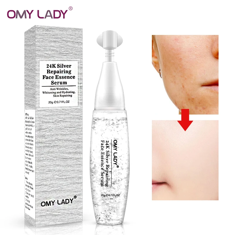

OMYLADY 24K Silver Repairing Face Essence Serum face serum Skin Care shrink pores Anti Aging Intensive Lifting Firming