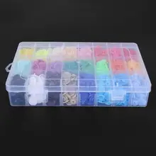 Unids/caja de botones de plástico T5 para ropa de bebé, 24 colores, cierre de botón de resina tipo broche, bolsas artesanales, accesorios de piezas, 360