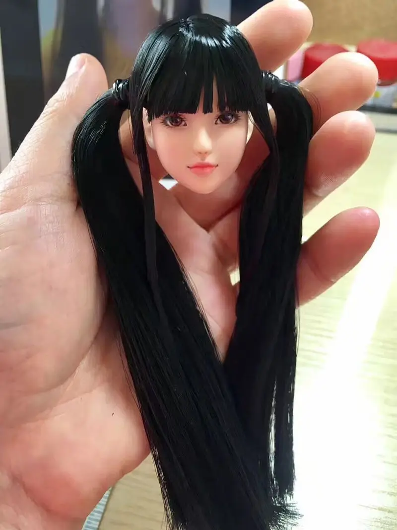 1-6-Scale-Bunches-Lolita-Headplay-Figure-Head-Model-Female-Head-Sculpt-Black-Hair-12-suntan(3)