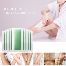 LANBENA 5 пар удаления волос воск бумажные полоски лето Профессиональный натуральный пчелиный воск бумага депиляция Uprooted для тела TSLM1