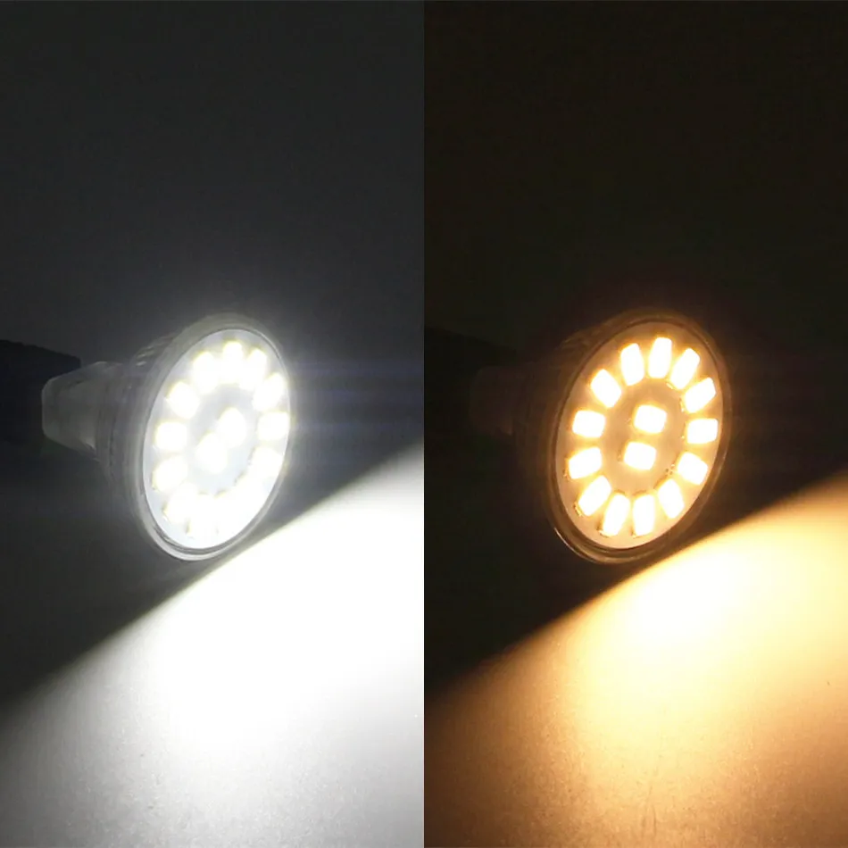BEILAI 10PCS SMD 5730 MR11 Светодиодный точечный светильник лампы AC/DC 12V 24V лампада