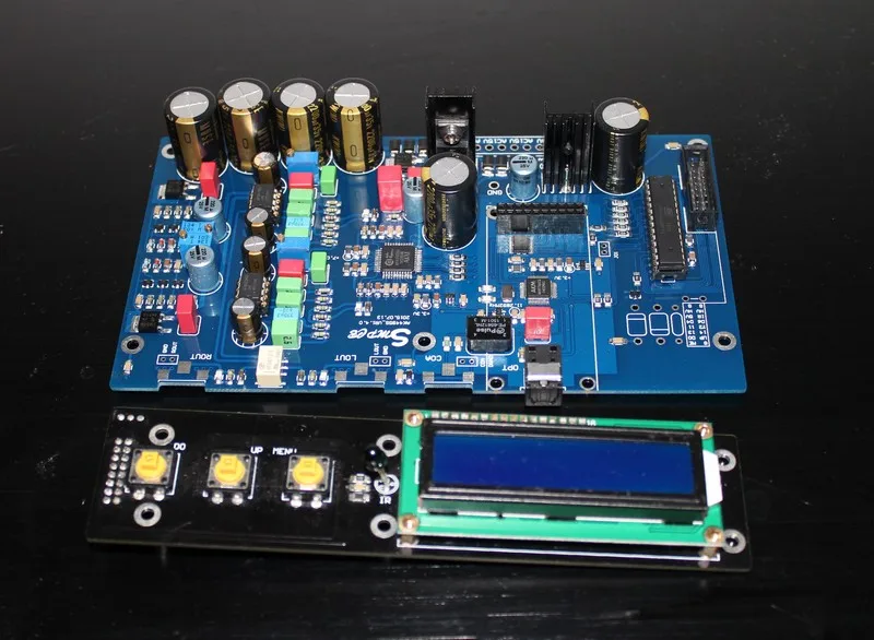 AK4495S DAC decoder soft control finished board AK4118 receives support ...